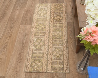 2x4 Rug,Bathroom rug,Door-mat rug,Patchwork rug,Gift rug,Home decor rug,Vintage handmade rug,Wool rug,Hallway rug,Small entry rug,L-100