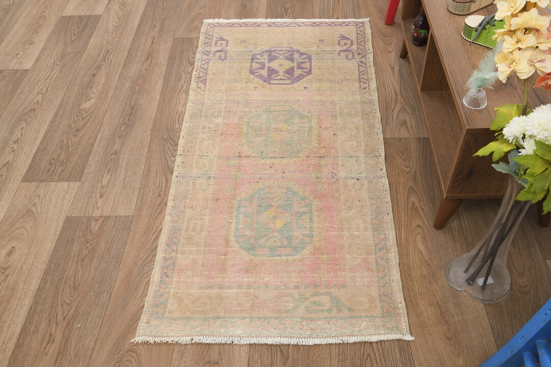 2x5 Rug,2x5 Vintage Rug,rug,vintage Area Rug,handmade Wool Rug,turkish ...