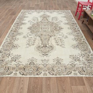 Tappeto Oushak,Tappeto vintage,Tappeto turco,Tappeto Boho,Tappeto per bambini,Tappeto per camera da letto,Tappeto Oushak,Tappeto soggiorno,Tappeto Oushak,Tappeto turco,AreaRug,S-1270