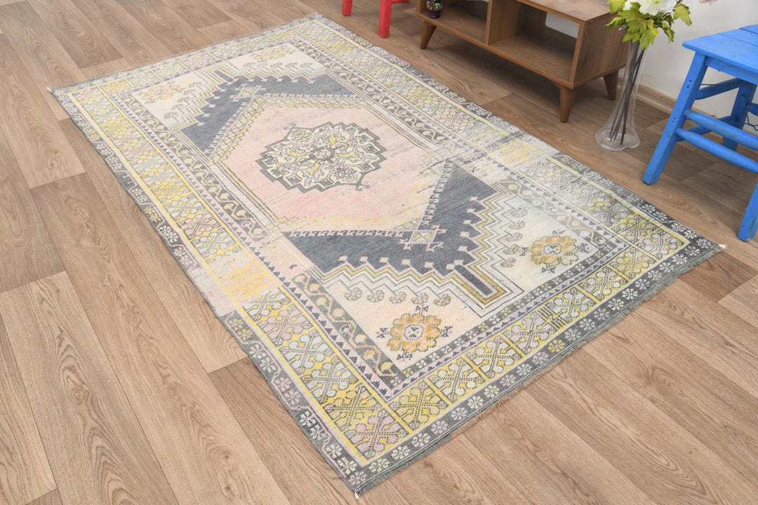 4x8 Inch Rug 4x8 Vintage Rug,4x8 Area Rug,4x8 Oushak Rug,handmade Rug,turkey Rug ...