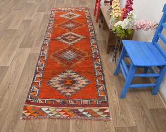 3x10 Rug,Turkish Runner Rug,3x10 Oushak Rug,Vintage Runner Rug,Wool Runner Rug,3x10 Turkish Rug,Oushak Runner Rug,Neutral Rug Runner,M-549