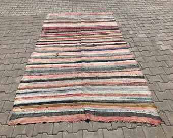 Oushak rugs' 5.4 x 9.2  ft Vintage Turkish Rug Old Rug oushak carpet , turkish carpet turkısh rug rugs oushak vintage rugs rugs turkish