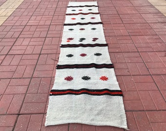 Striped runner rug,Vintage hemp rug,hemp runner rug,2.1x9.3,turkish rugs,vintage turkish rug,vintage rugs,vintage hemp Rugs,turkish hemp Rug