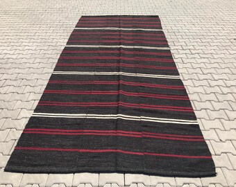 5x12ft,Gothair Rug,Oushak Kilim,Handmade Kilim,Anatolian Rug,Vintage Kilim,Handwoven Rug,Farmhouse Rug,Nomadic Rug,Aztec Rug,Kilim,KK-136