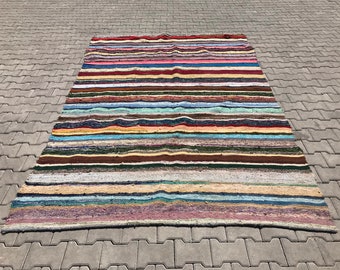 Oushak rugs' 6.5 x 10.0  ft Vintage Turkish Rug Old Rug oushak carpet , turkish carpet turkısh rug rugs oushak vintage rugs rugs turkish
