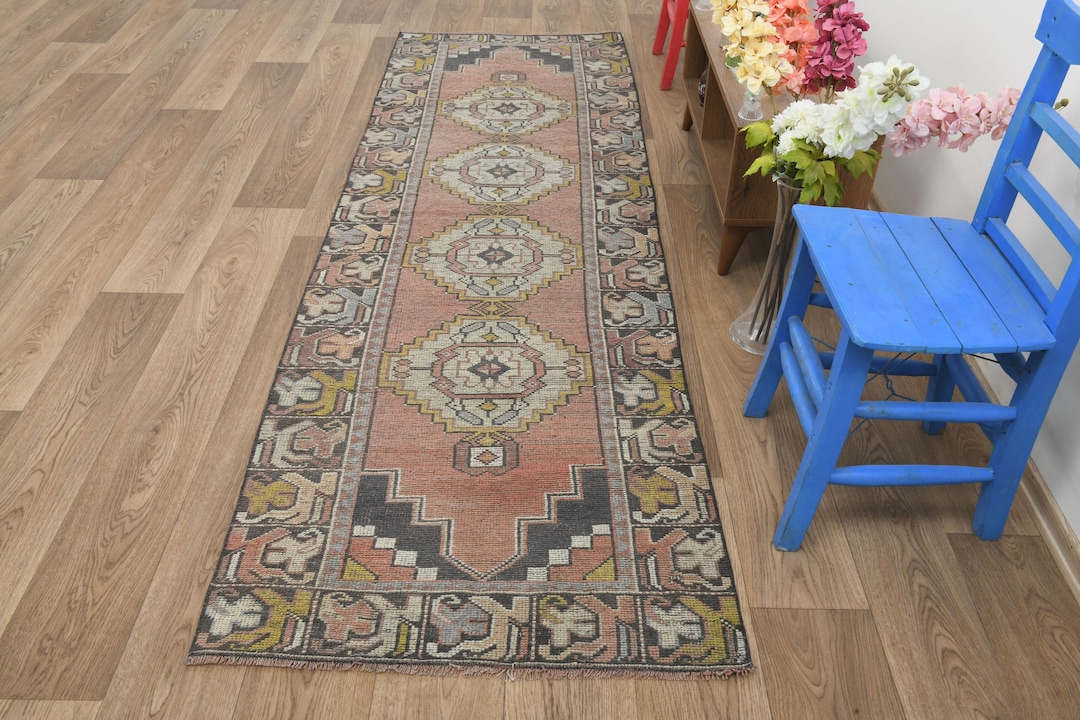 3x9 Runner Rug,3x9 Turkish Rug,3x9 Entry Rug,anatolian Rug,neutral Rug ...