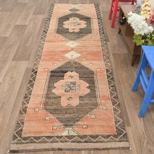 3x11 Runner Rug,3x11 Turkish Rug,3x11 Vintage Rug,3x11 Hallway Rug,3x11 Oushak Rug,Living Room Rug,Turkey Rug,Anatolian Rug,Entry Rug,B-2837
