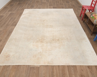 Oushak Rug,Turkish Rug,8x11 Area Rug,Oushak Area Rug,Living Room Rug,8x11 Vintage Rug,8x11 Turkish Rug,8x11 Wool Soft Rug,Custom Rug,Rugs