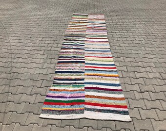 Oushak rugs' 1.7 x 12.3  ft Vintage Turkish Rug Old Rug oushak carpet , turkish carpet turkısh rug rugs oushak vintage rugs rugs turkish