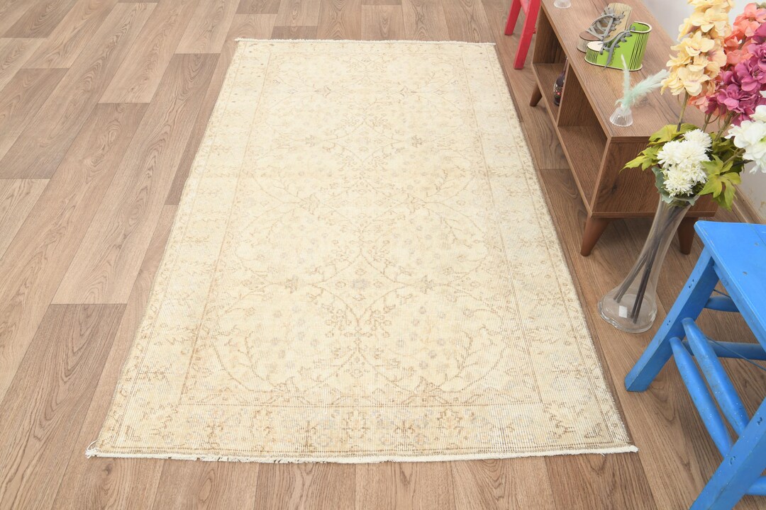 47x70 Inch Rug 4x7 Soft Rug,4x7 Handmade Rug,4x7 Vintage Rug,4x7 Oushak Rug,4x7 ...