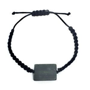 black Macrame BRACELET with Serpentin