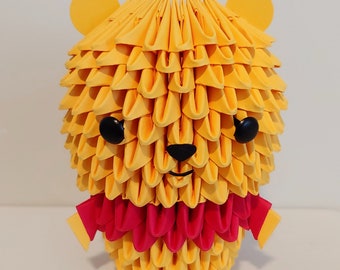 3D Origami Winnie The Pooh