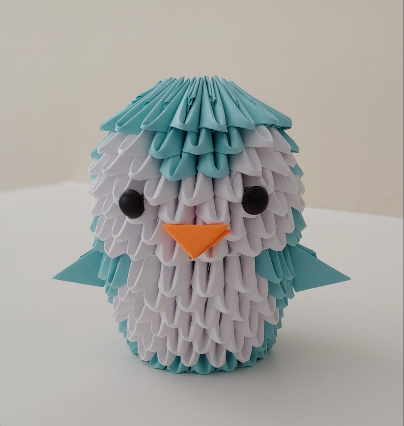 3D Origami Penguin Etsy