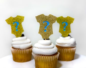 Gender Reveal Cupcake Topper, Cupcake Topper, Baby Shower Cupcake Topper, Cupcake Topper, It's a Boy Cupcake Topper, It's a Girl Cupcake