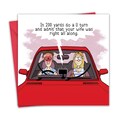 Funny Card - Wife Was Right All Along - Birthday Card for Men or Women - Anniversary - Valentines Day - Humour for Him or Her - Blank Inside