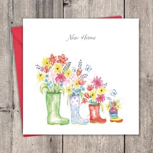 Wellies New Home Card - New House Card