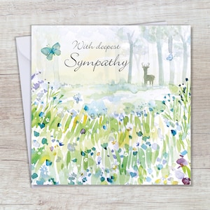 Met Sympathy Card - Thinking Of You Card - Sorry voor uw verlieskaart