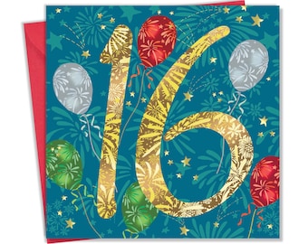 Biglietto Personalizzato Per Il 16° Compleanno Del Nipote, Biglietto - Foto 10