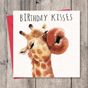Carte d'anniversaire drôle girafe - carte d'anniversaire drôle pour elle - carte d'anniversaire drôle petite amie - carte de joyeux anniversaire drôle - carte d'anniversaire drôle