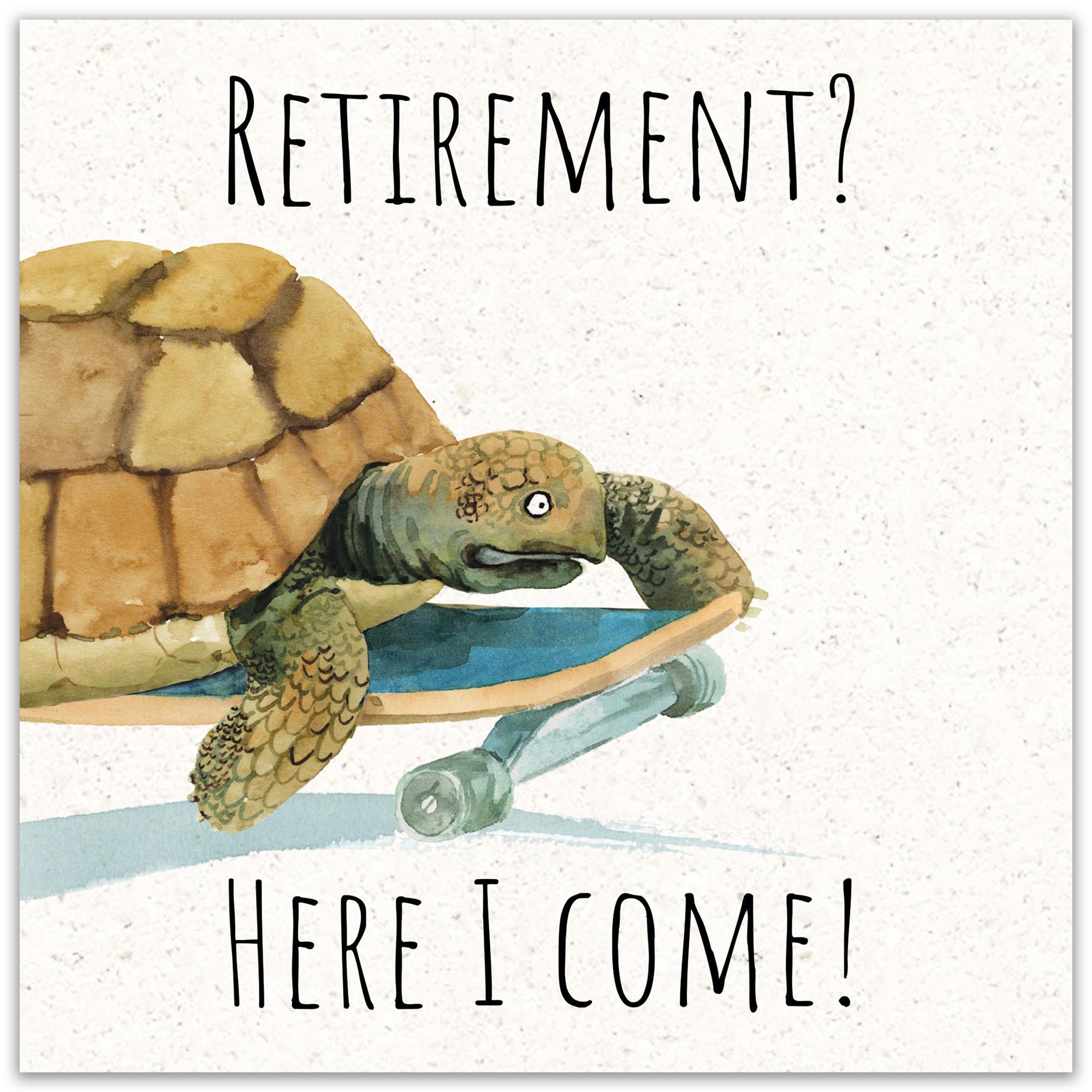 Retirement Card - Tortoise - Funny Happy on Your Retirement Card for Men or  Women - Etsy, image size:2000x2000