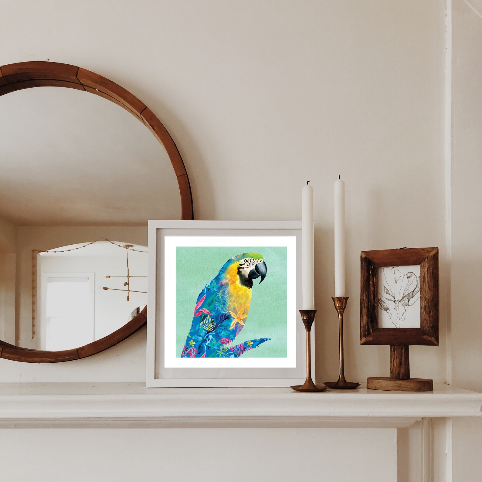 Parrot Print Parrot Gifts Parrot Wall Art Animal Print Etsy