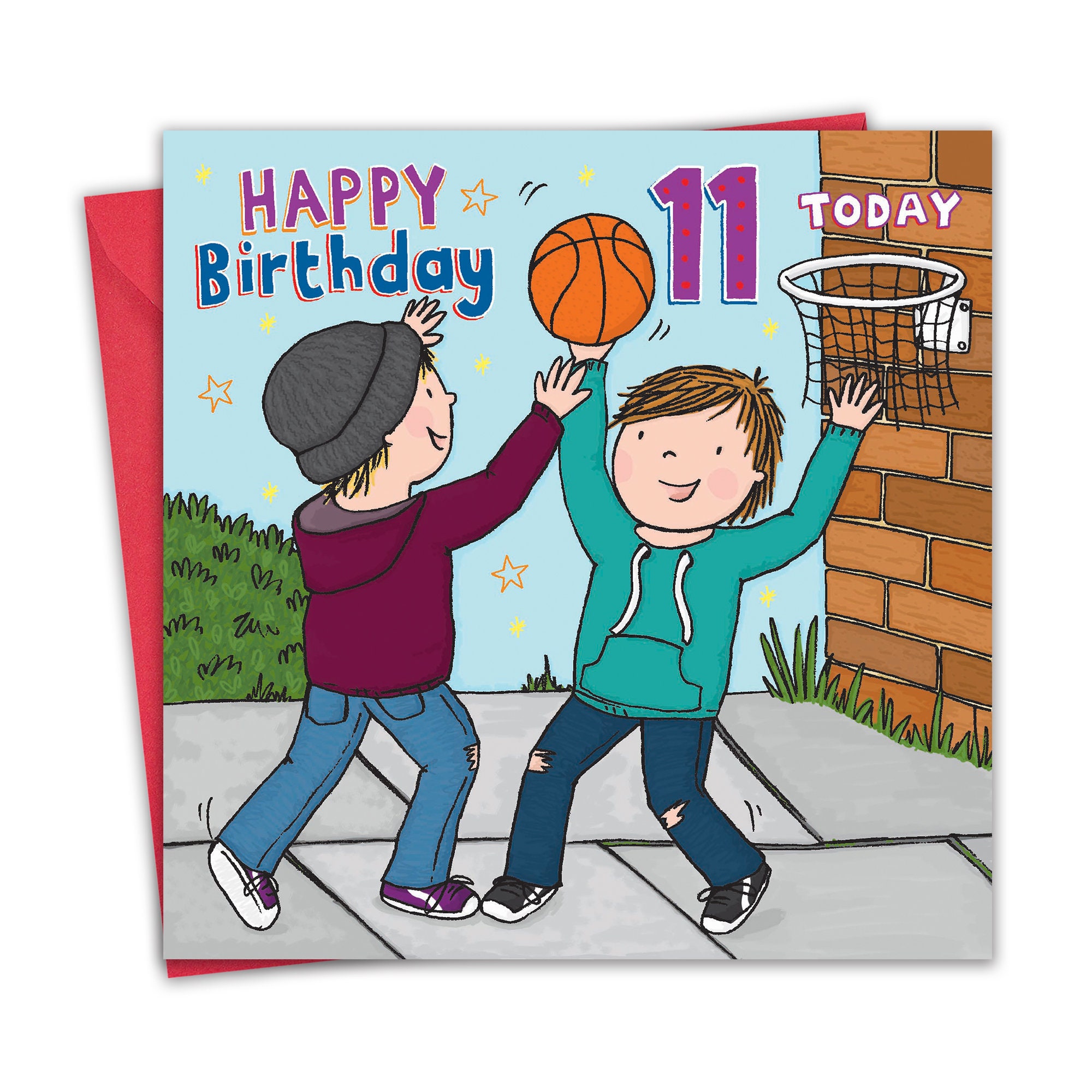 Twizler Geburtstagskarte Zum 11. Geburtstag – Lustige Dschungel-Witz-Karte Für Jungen Oder Mädchen – Kindergeburtstagskarte Mit Lustigem Spruch, 11 Jahre