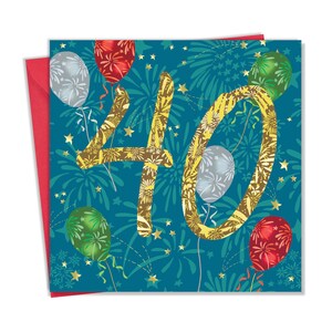 Happy 40. Geburtstagskarte für Ihn Sie - 40 Jahre Alte Karte - Geburtstagskarte - Unisex 40. Geburtstagskarte Freund Meilenstein Sohn Tochter