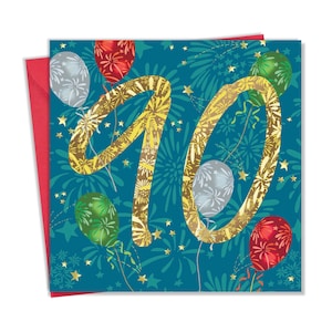 Carte de joyeux 90e anniversaire pour lui et elle - carte de 90 ans - carte de 90 ans - carte d'anniversaire unisexe des 90 ans ami jalon grand-père nan maman papa