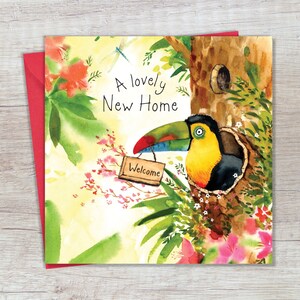 Nieuwe Home Card met Leuke Toekan - New House Card
