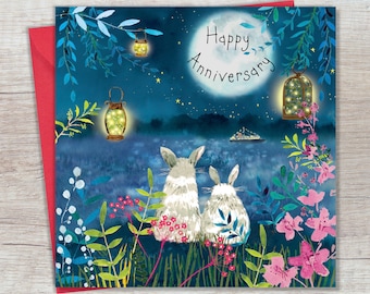Happy Anniversary Card For Wife or Husband – Anniversary Card For Mum & Dad – Anniversary Card For Parents – Anniversary Card For Couple