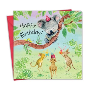Carte d'anniversaire enfant pour garçon ou fille Koala - Carte joyeux anniversaire enfant