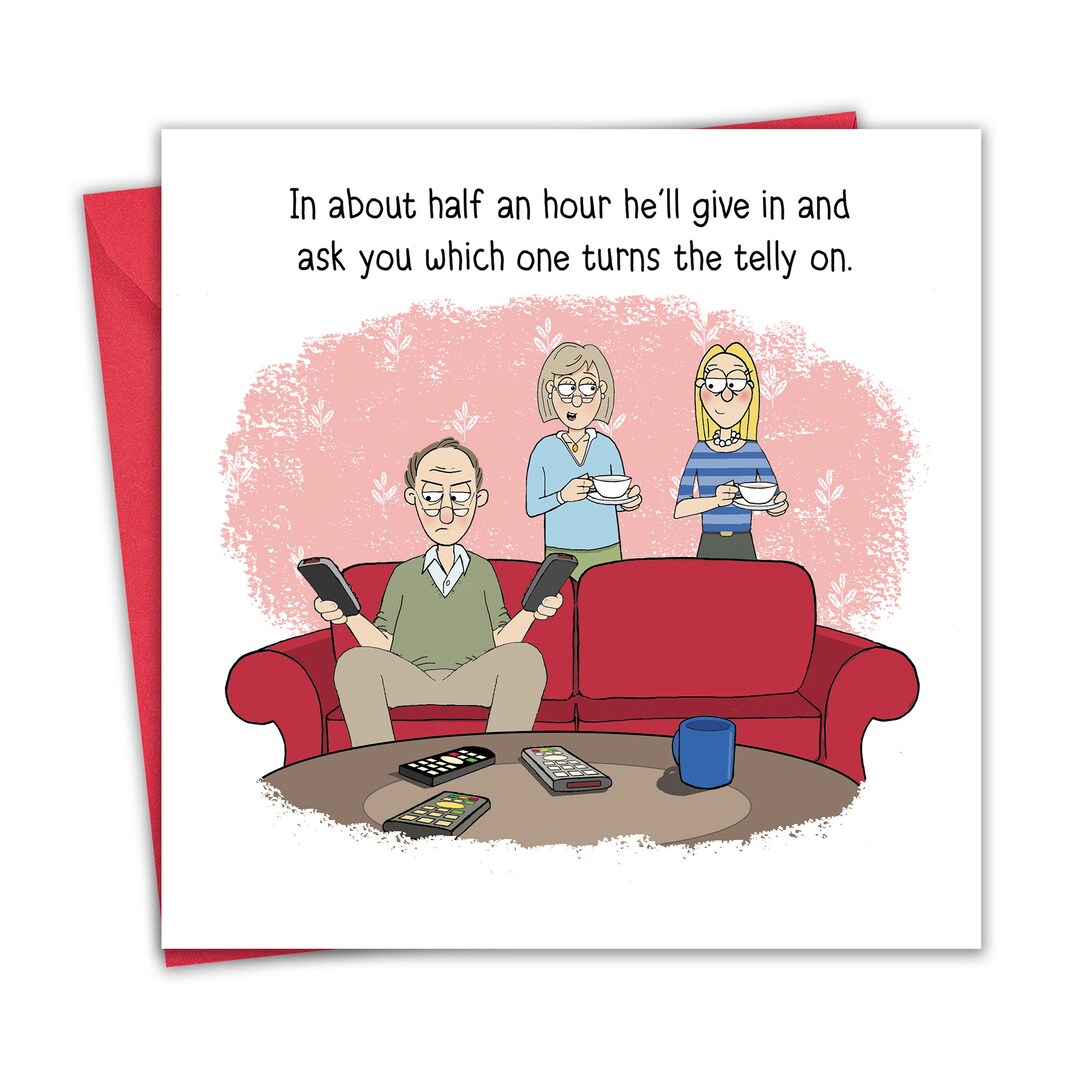 Funny Card - Grandad Remote Control - Birthday Card for Grandfather ...