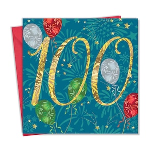Joyeux 100e anniversaire pour lui et elle - carte de 100 ans - carte de 100 ans - carte de 100e anniversaire unisexe ami jalon grand-père nan maman papa