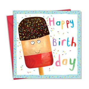 Jungen Geburtstagskarte mit Süßem Eis lolly Design - Geburtstagskarte für Jungen - Geburtstagskarte Junge - Kindergeburtstagskarte