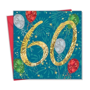 Alles Gute zum 60.Geburtstagskarte für Ihn Sie - 60 Jahre alte Karte - Alter 60 Karte - Unisex 60.Geburtstagskarte Freund Meilenstein Sohn Tochter Mama Papa