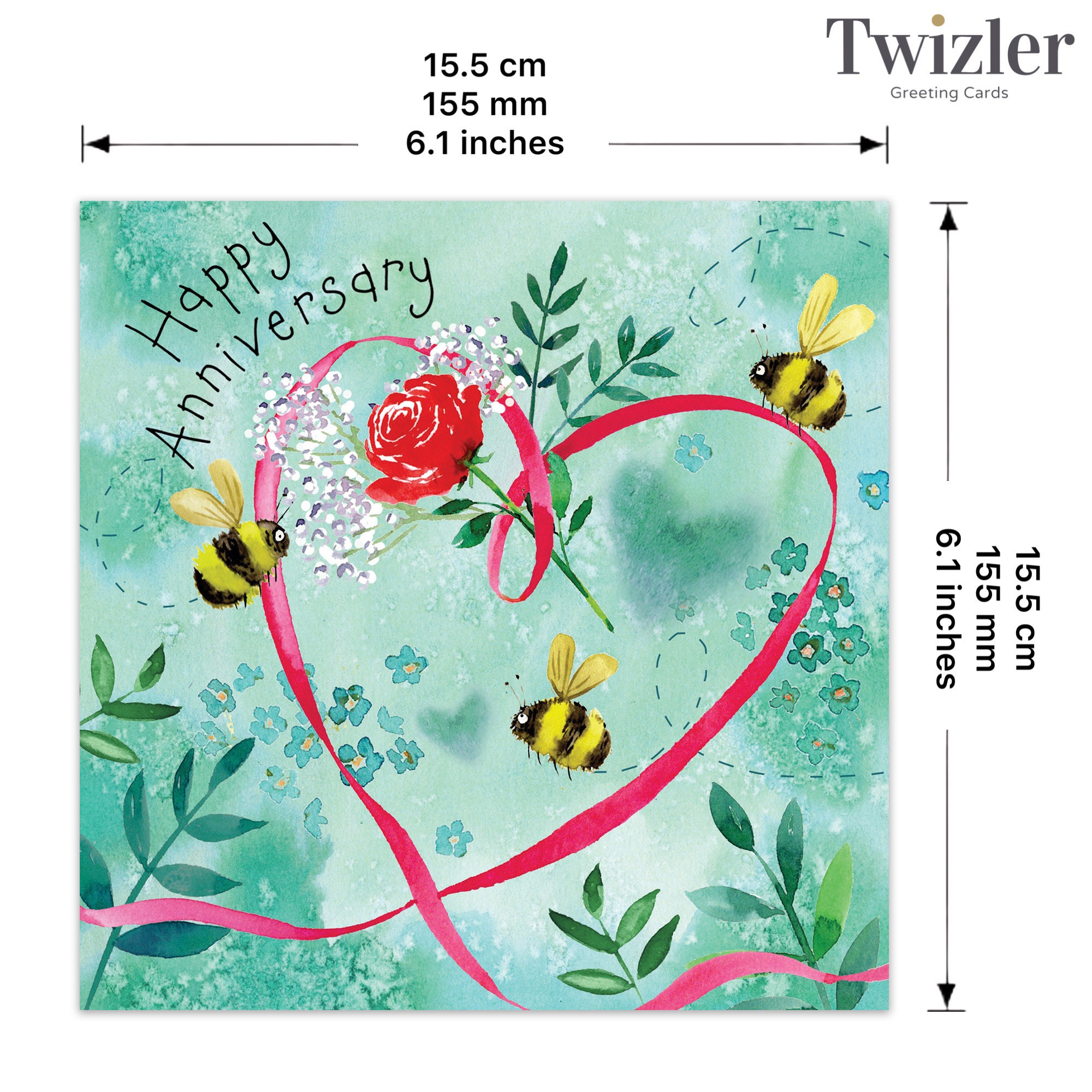 UK Greetings Glückwunschkarte Zum Hochzeitstag Für Mama & Papa – Mit Goldfolie & Umschlag. Größe: 159 X 184 Mm.
