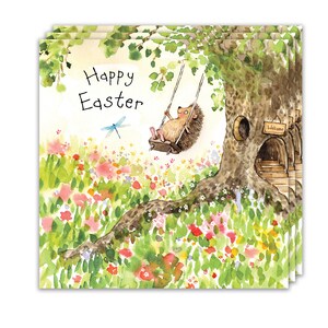 3er Pack Osterkarten - Igel Design - Süße Osterkarten Multipack - 3er Pack Osterkarten - Frohe Ostern Karten