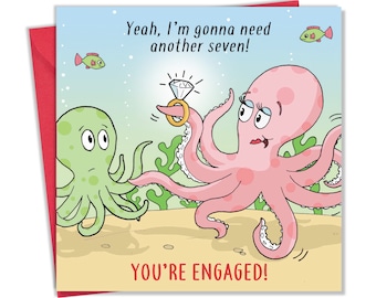 Funny Engagement Card - More Diamonds - Engagement Card Funny - On Your Engagement - Engagement Card for Couples -  You're Engaged Card