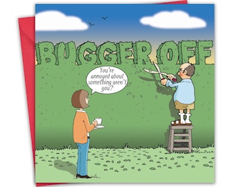 Funny Neighbour Card - Hedge Joke Card - Birthday Card - New Home Card - Retirement - Valentines - Mothers Day - Fathers Day