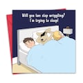 Funny Dog Card - Stop Wriggling - Dog Happy Birthday Card - Men Women Him Her Dad Mum Husband Wife Canine Lover - Humour Anniversary