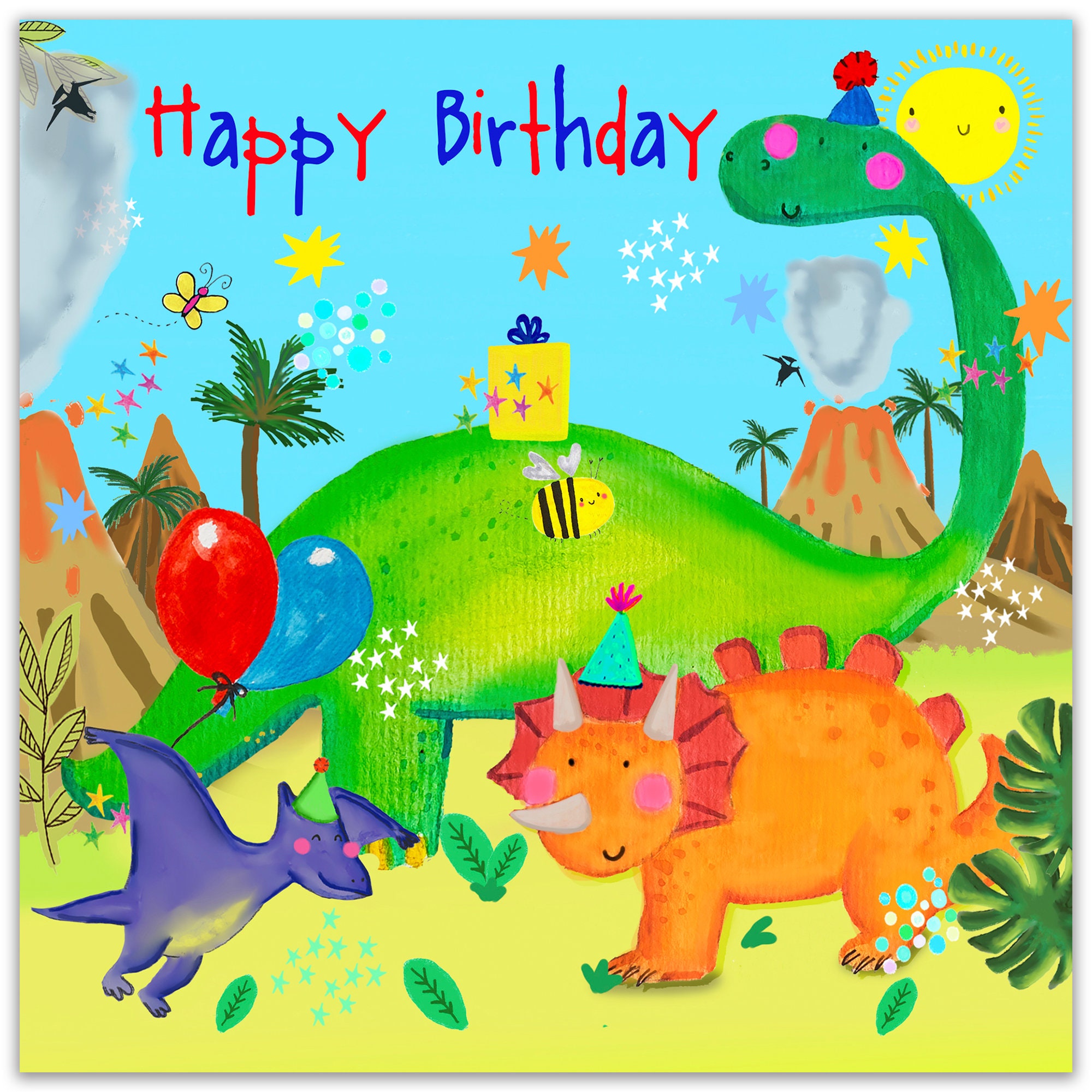 Poster Avec L'œuvre « 5ème Anniversaire Garçon - Cadeau Dinosaure 5 Ans - Cadeau D'anniversaire Garçon » De L'artiste DJ-Design