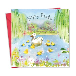Osterkarte Schwan –Ostergeschenke –Osterkarte Mama –Osterkarte Enkelin –Osterkarte Enkel –Osterkarten für Kinder -Karte für Ostern