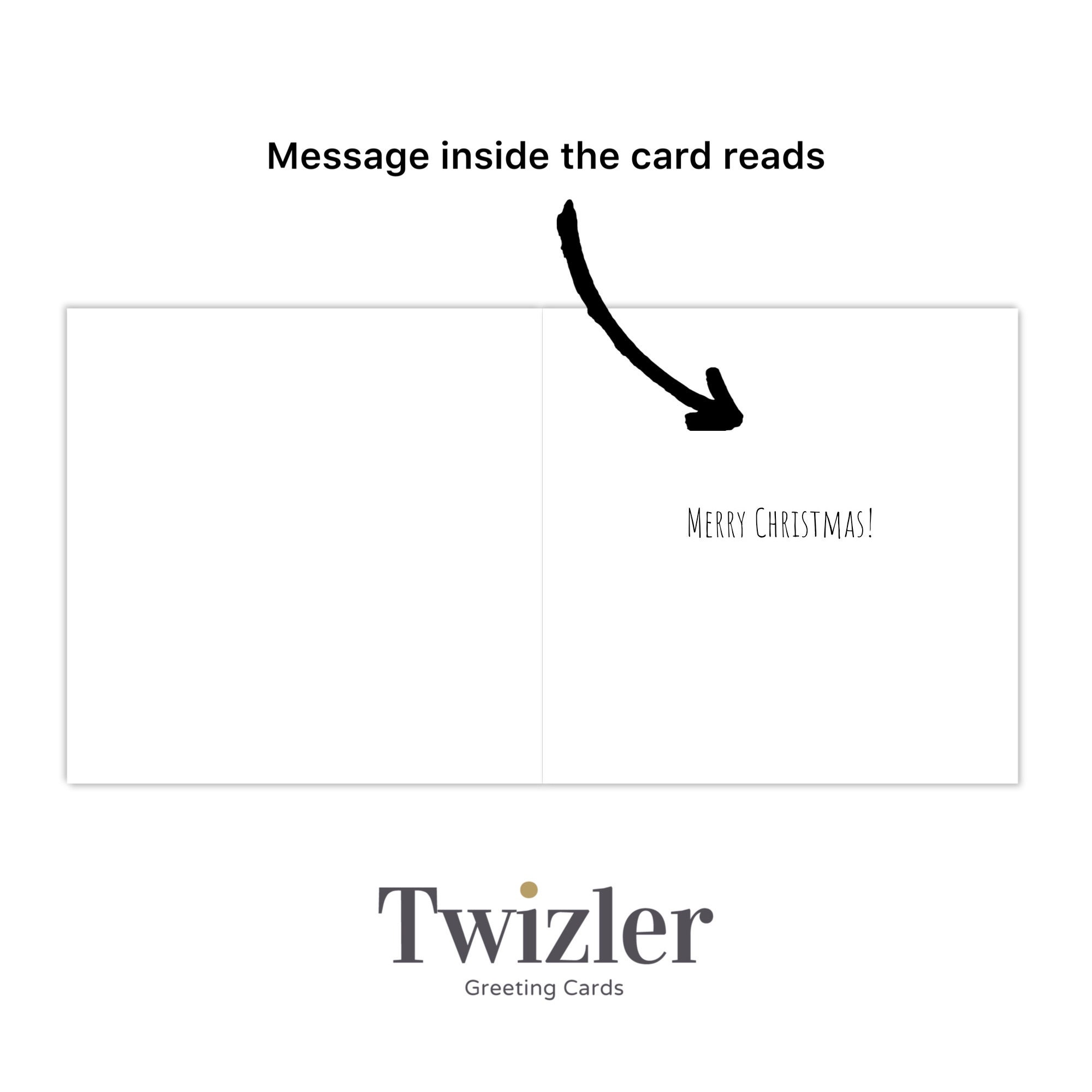 Twizler Lustige Weihnachtskarte Mit Esel – Frohe Weihnachten Karte Für Ihn/sie, Ideal Als Geschenkbeilage