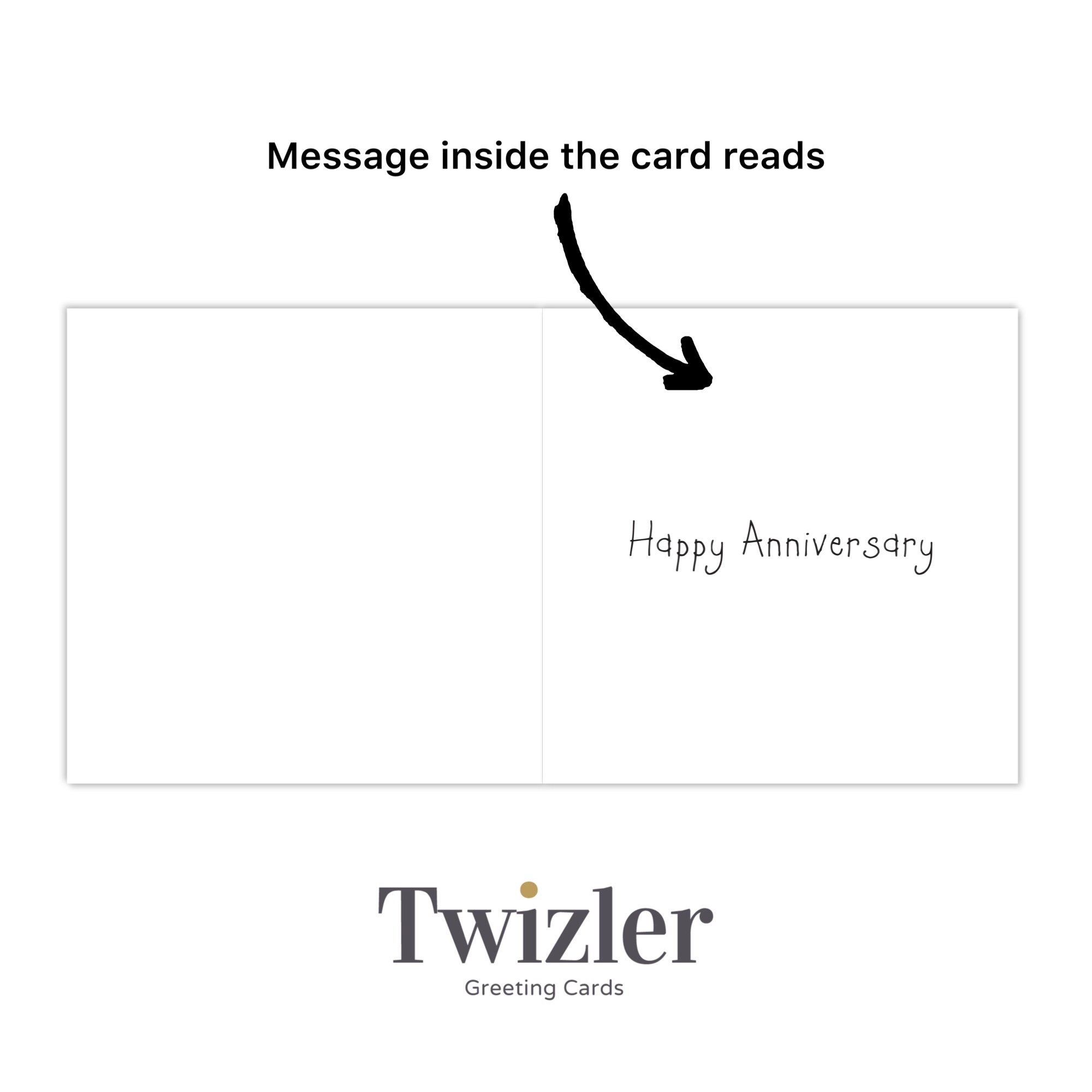 Twizler Jubiläumskarte Mit Champagner-Mäusen - Hochzeitstag Grußkarte Für Paare, Personalisierbar
