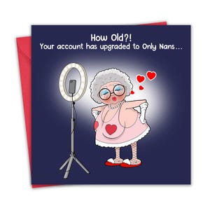 Funny Birthday Card for Men - Only Nans - Rude Humour Birthday Card for Grandad, Dad, Husband, Son, Brother, Uncle