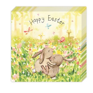 6er Pack Osterkarten - Hasen Design - Süße Osterkarten Multipack - 6er Pack Osterkarten - Frohe Ostern Karten