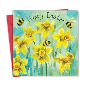 Cartolina di Pasqua Narcisi –Regali di Pasqua –Cartolina di Pasqua Mamma –Cartolina di Pasqua Nipote–Cartolina di Pasqua Nipote –Cartoline di Pasqua Bambini -Cartolina per Pasqua