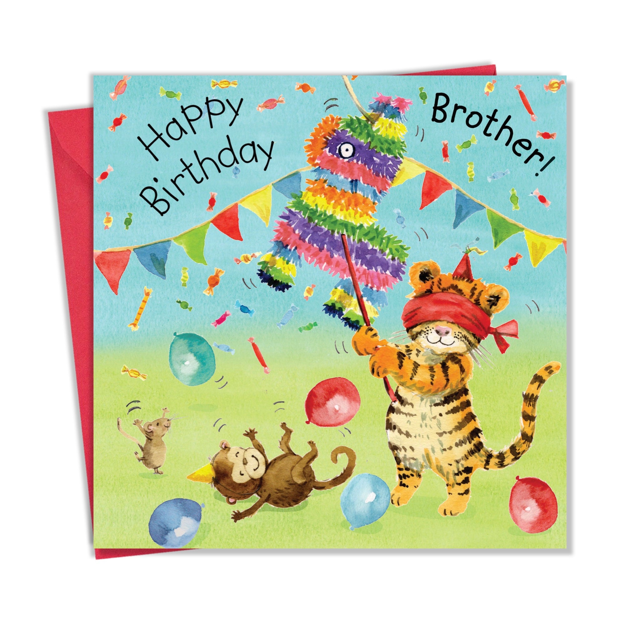 Mini biglietto di auguri di compleanno a forma di tigre di James Ellis - Italia