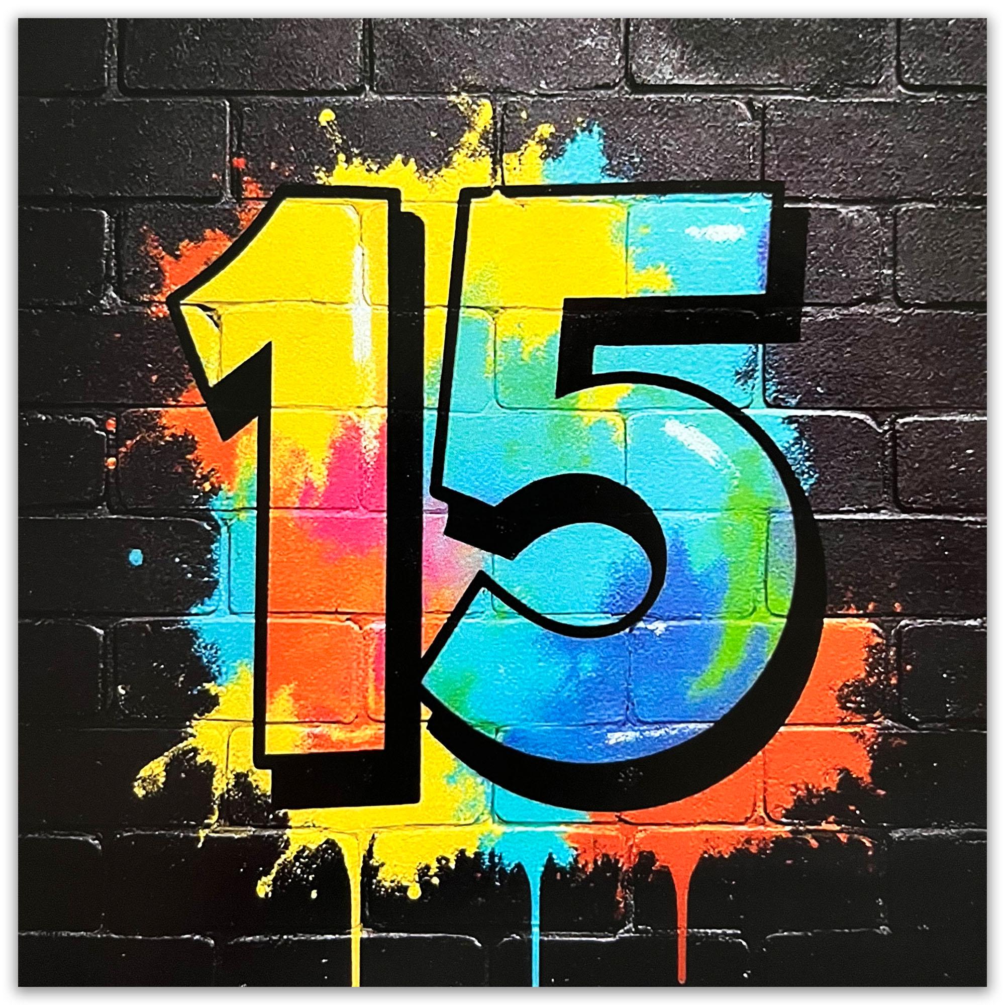 15th Birthday Card for Boys - Graffiti Design - Age 15 Year Old Happy  Birthday Card - Son Brother Teenager - Etsy, image size:2000x2000