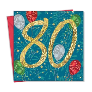 Alles Gute zum 80.Geburtstagskarte für Ihn Sie - 80 Jahre alte Karte - Alter 80 Karte - Unisex 80er Geburtstagskarte Freund Meilenstein Opa Mama Papa